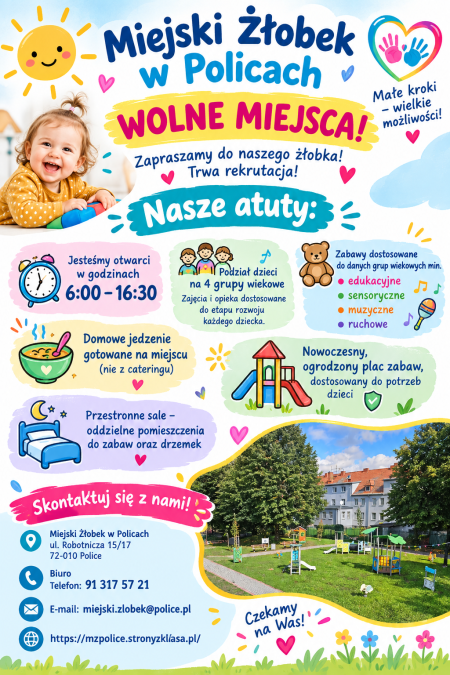 ZAPRASZAMY - mamy wolne miejsca